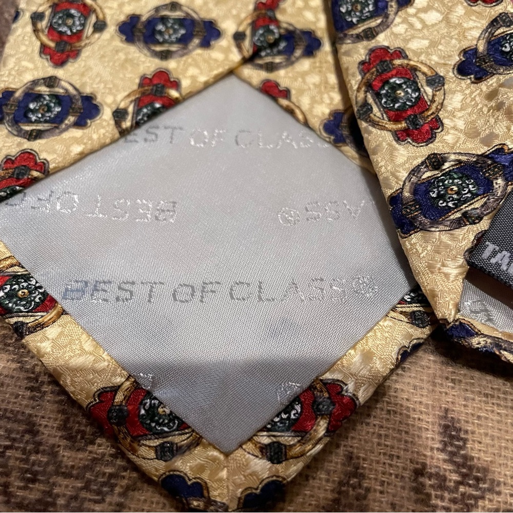 Robert Talbott Patterned Silk Tie, Made In Italy,… - image 6